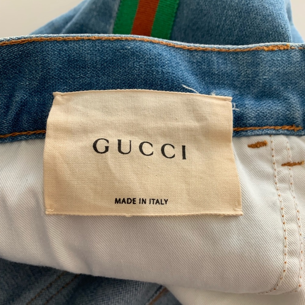 Gucci Web Flare Jeans - Picture 8 of 9